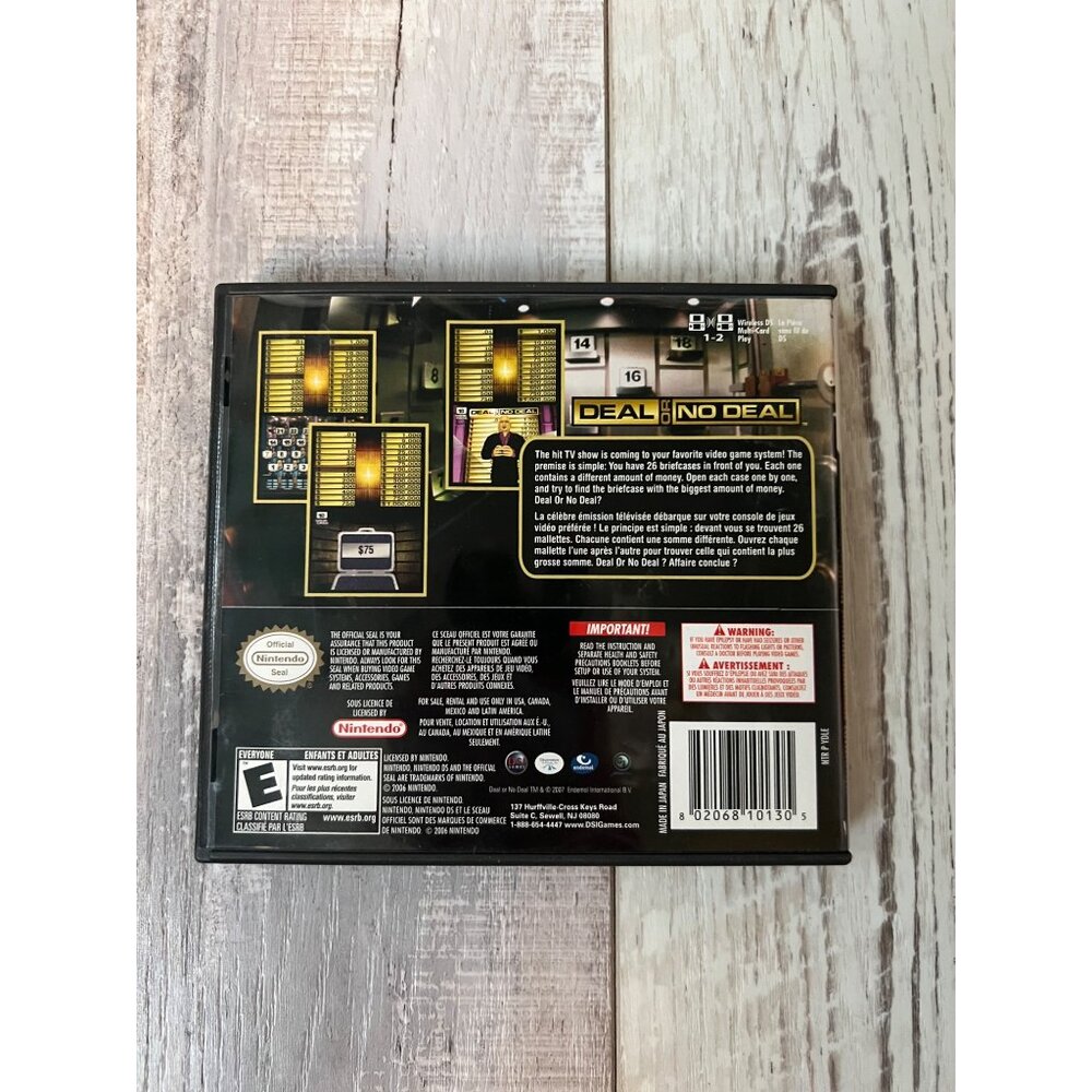 Deal Or No Deal Nintendo DS Game Complete W/ Case & Manual - Picture 5 of 5
